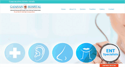 Desktop Screenshot of gajananhospital.com