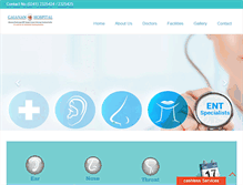 Tablet Screenshot of gajananhospital.com